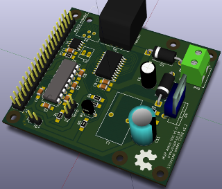 PI3 Astro Hat PCB Render