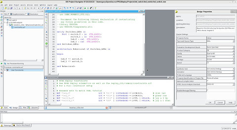 Xilinx ISE IDE and simple VHDL program