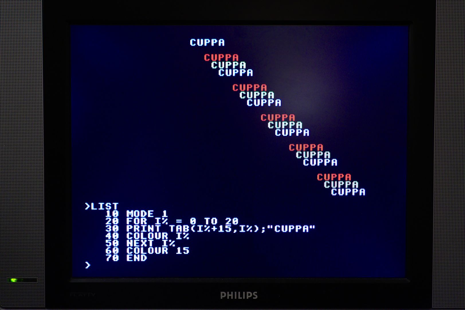 Video modes and colour palette