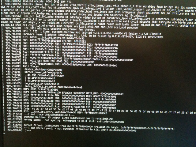 Shutdown Kernel Oops post GPU rebind