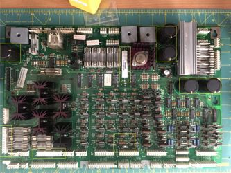 Replaced components - WPC Driver Board.